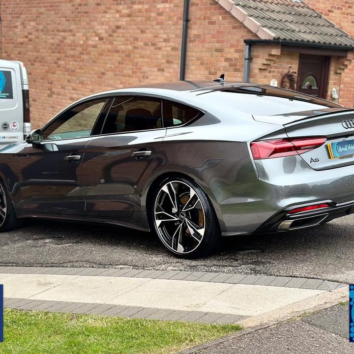 Audi following professional vehicle detailing