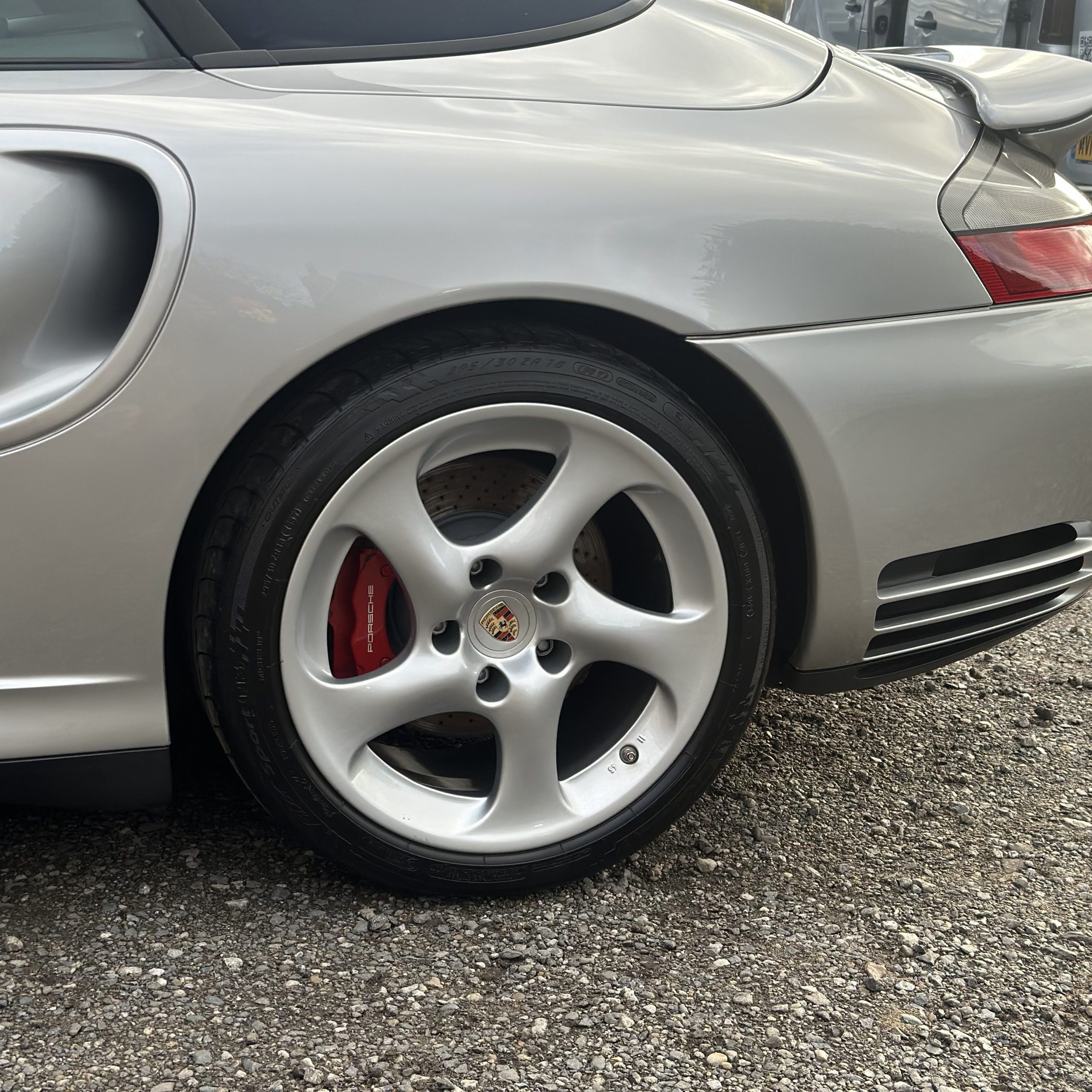 Detailed Porsche following professional vehicle detailing